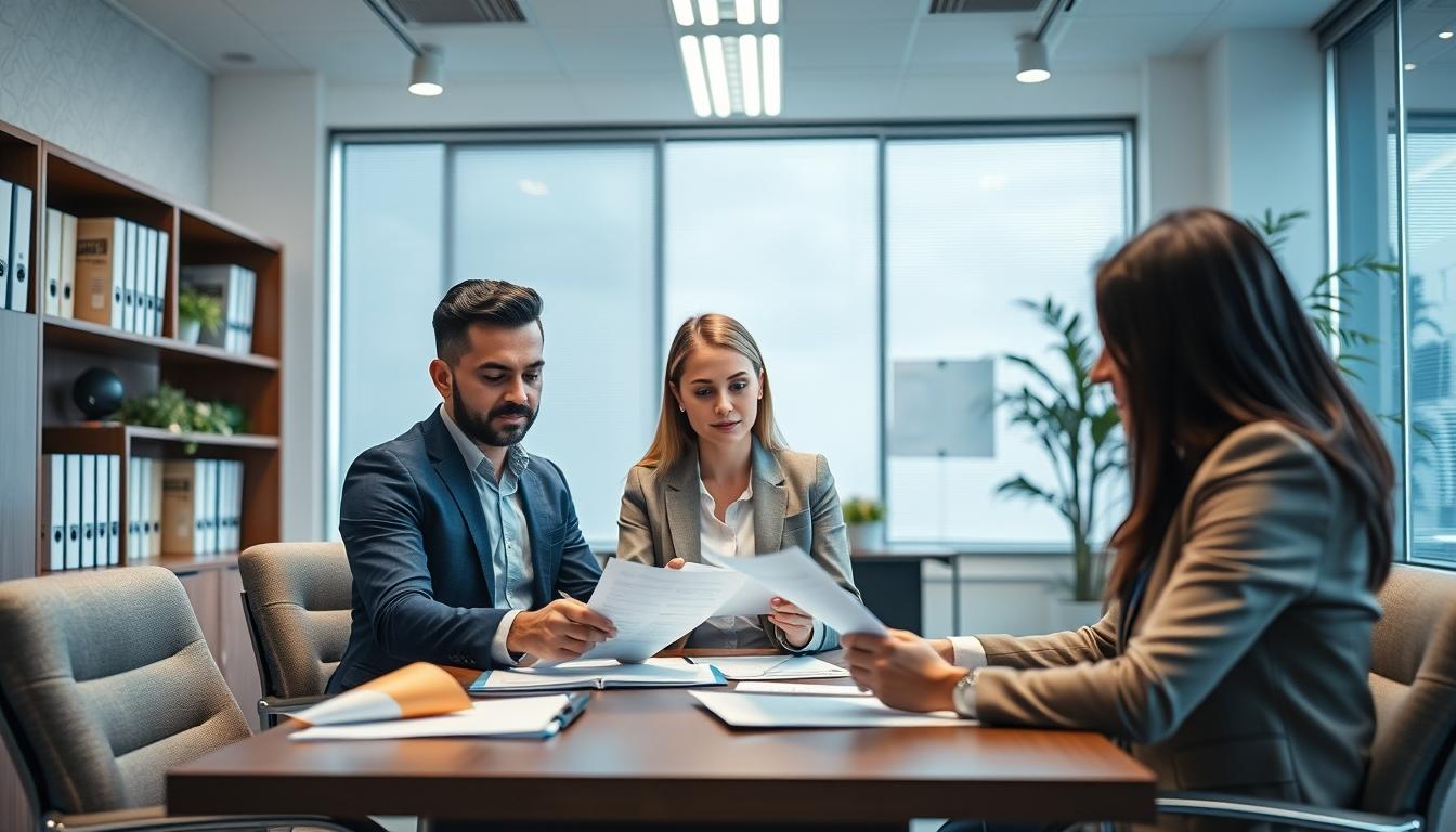 Business agreement signing